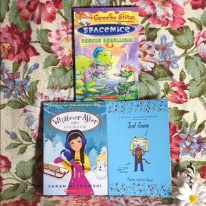 3 Girl’s Books: Spacemice, Magic, Just Grace-Cats